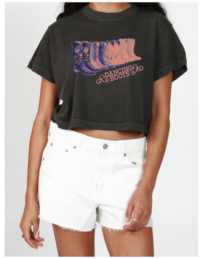 GIRL DANGEROUS DANCING BOOTS BOYFRIEND TEE