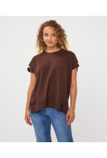 FINE KNIT TOP WITH BUTTONS