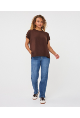 FINE KNIT TOP WITH BUTTONS