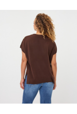 FINE KNIT TOP WITH BUTTONS