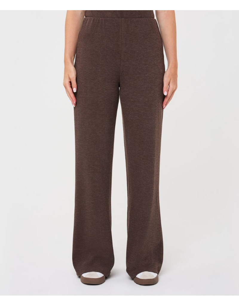 BROWN KNITTED TROUSERS