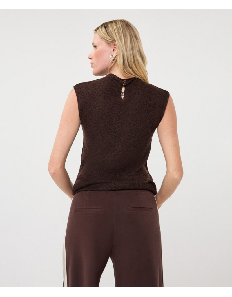 FINE KNIT SLVLESS TURTLENECK TANK