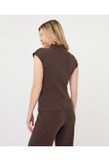KNITTED TOP W/ CAP SLEEVE