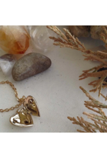 PIKA & BEAR TOTAL ECLIPSE OF THE HEART LOCKET NECKLACE