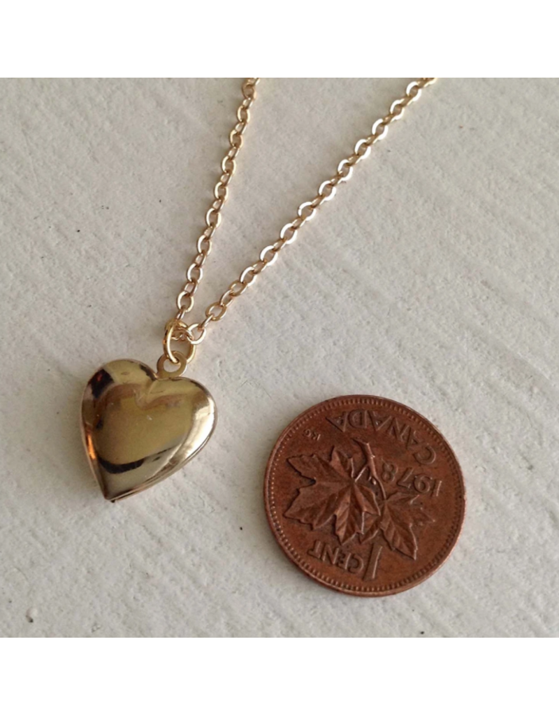 PIKA & BEAR TOTAL ECLIPSE OF THE HEART LOCKET NECKLACE