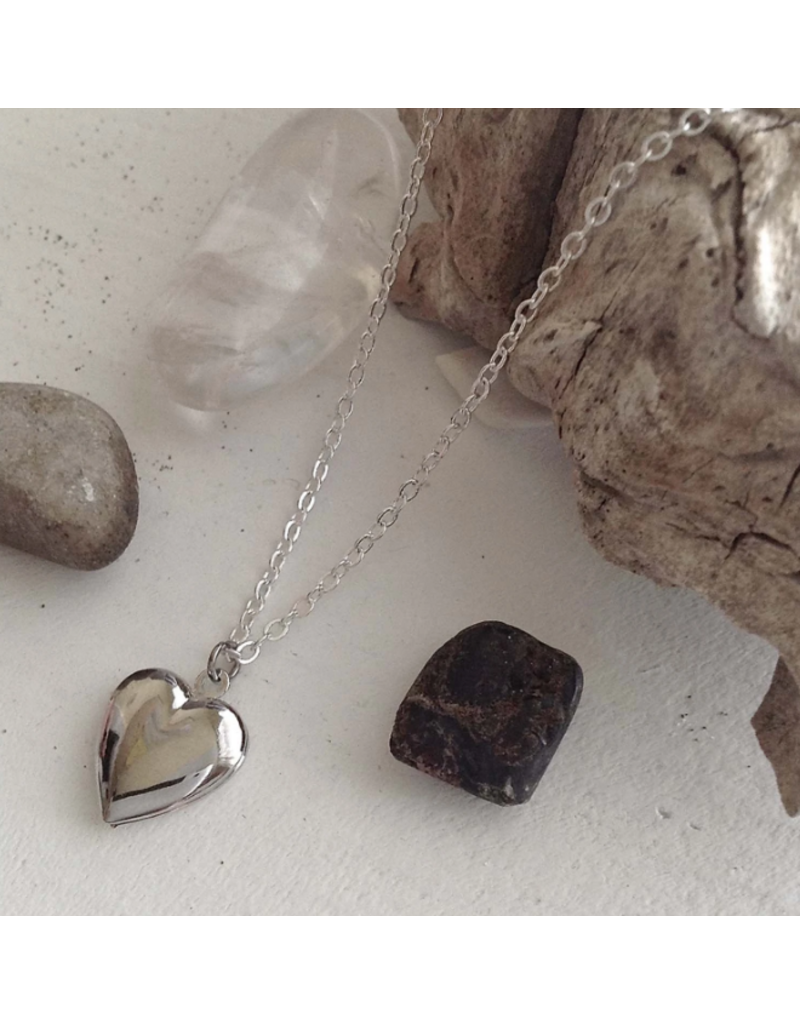 PIKA & BEAR TOTAL ECLIPSE OF THE HEART LOCKET NECKLACE