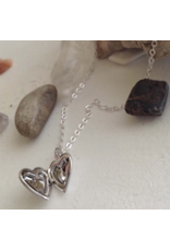 PIKA & BEAR TOTAL ECLIPSE OF THE HEART LOCKET NECKLACE