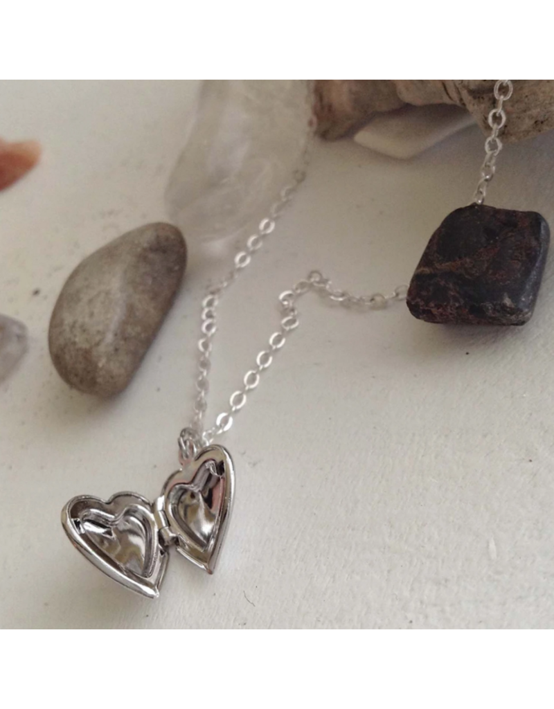 PIKA & BEAR TOTAL ECLIPSE OF THE HEART LOCKET NECKLACE