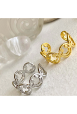 PIKA & BEAR DONT WORRY BE HAPPY CHAIN RING
