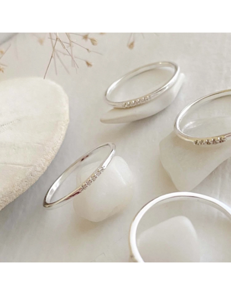 PIKA & BEAR TRICE TINY TRIPLE RING - STERLING SILVER