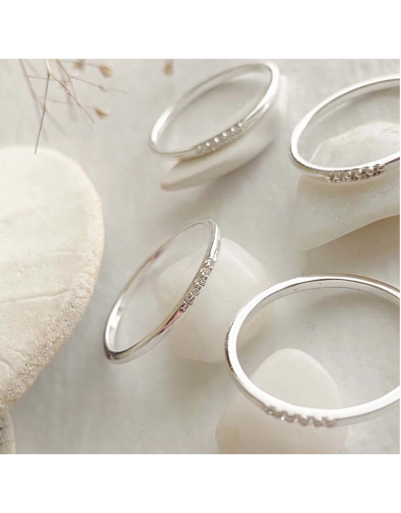 PIKA & BEAR TRICE TINY TRIPLE RING - STERLING SILVER