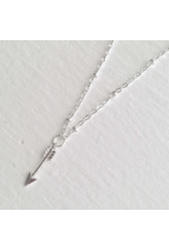 PIKA & BEAR BULLSEYE TINY ARROW NECKLACE