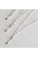 PIKA & BEAR BULLSEYE TINY ARROW NECKLACE