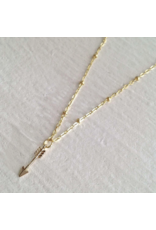 PIKA & BEAR BULLSEYE TINY ARROW NECKLACE