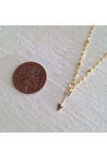 PIKA & BEAR BULLSEYE TINY ARROW NECKLACE