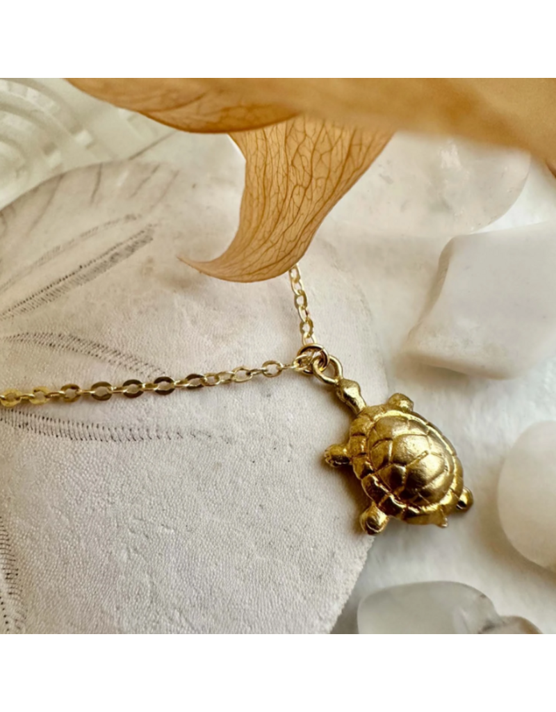 PIKA & BEAR I LIKE TURTLES CHARM NECKLACE