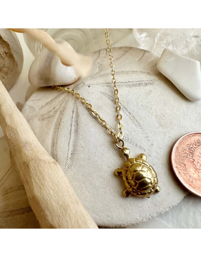 PIKA & BEAR I LIKE TURTLES CHARM NECKLACE
