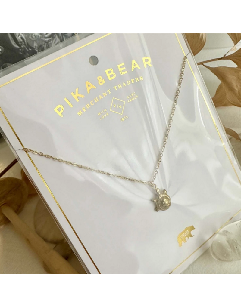 PIKA & BEAR I LIKE TURTLES CHARM NECKLACE