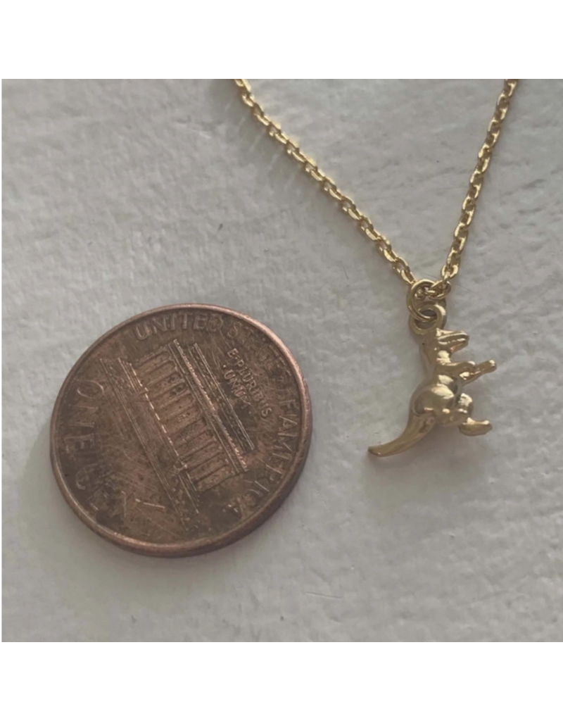 PIKA & BEAR SCOTTY TINY T-REX DINOSAUR NECKLACE