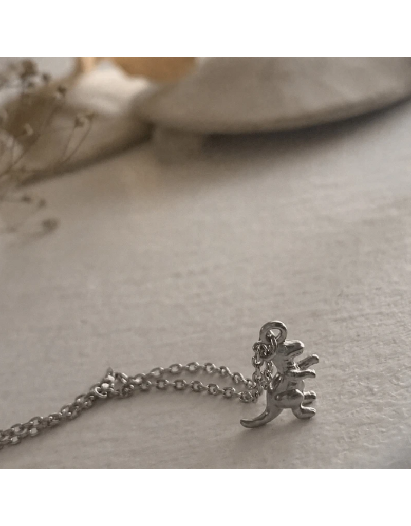 PIKA & BEAR SCOTTY TINY T-REX DINOSAUR NECKLACE
