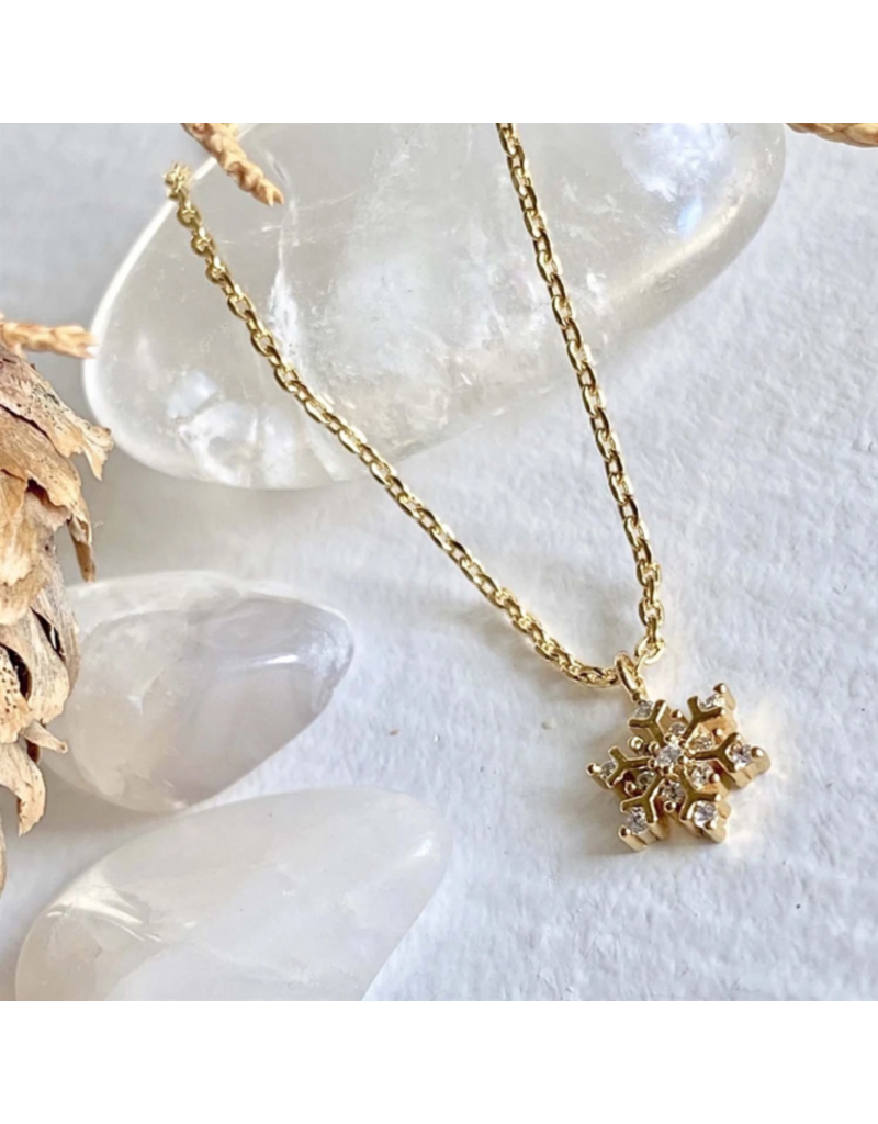 PIKA & BEAR NORQUAY SNOWFLAKE CHARM NECKLACE