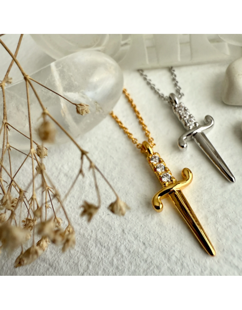 PIKA & BEAR BRUTE DAGGER CHARM NECKLACE