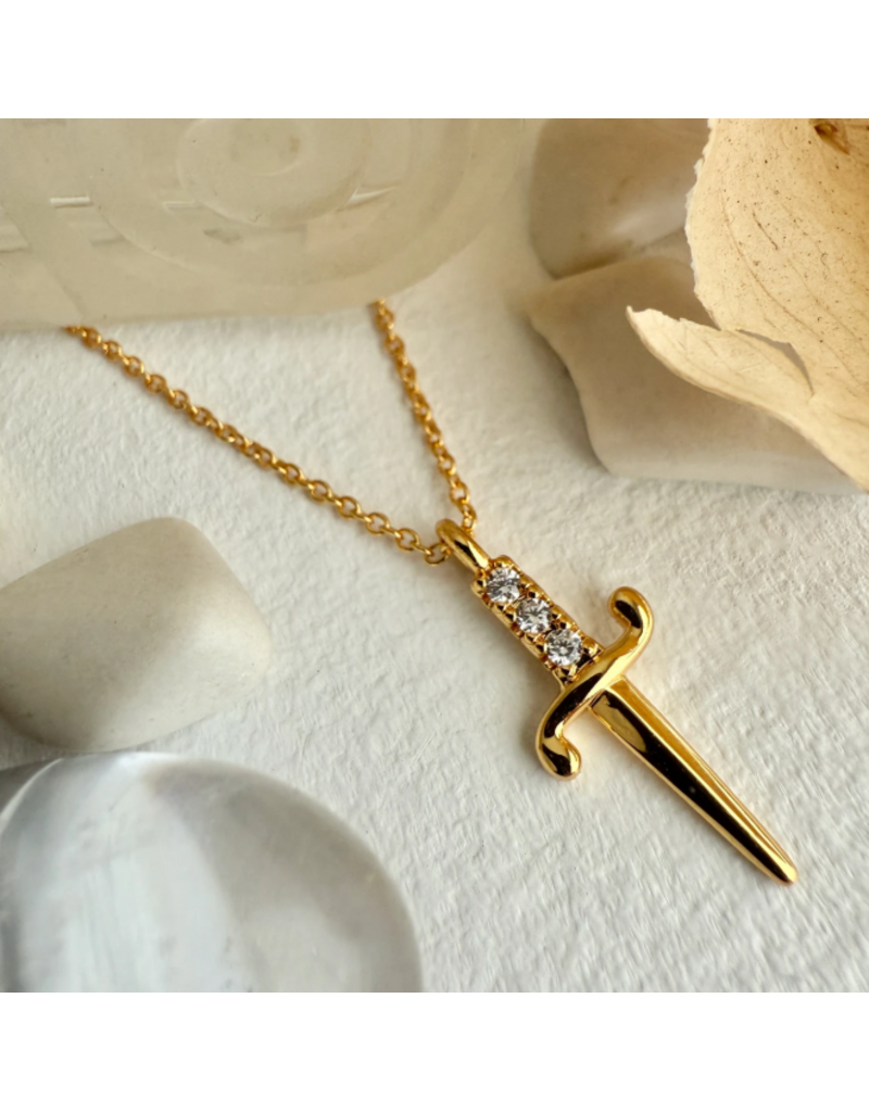 PIKA & BEAR BRUTE DAGGER CHARM NECKLACE