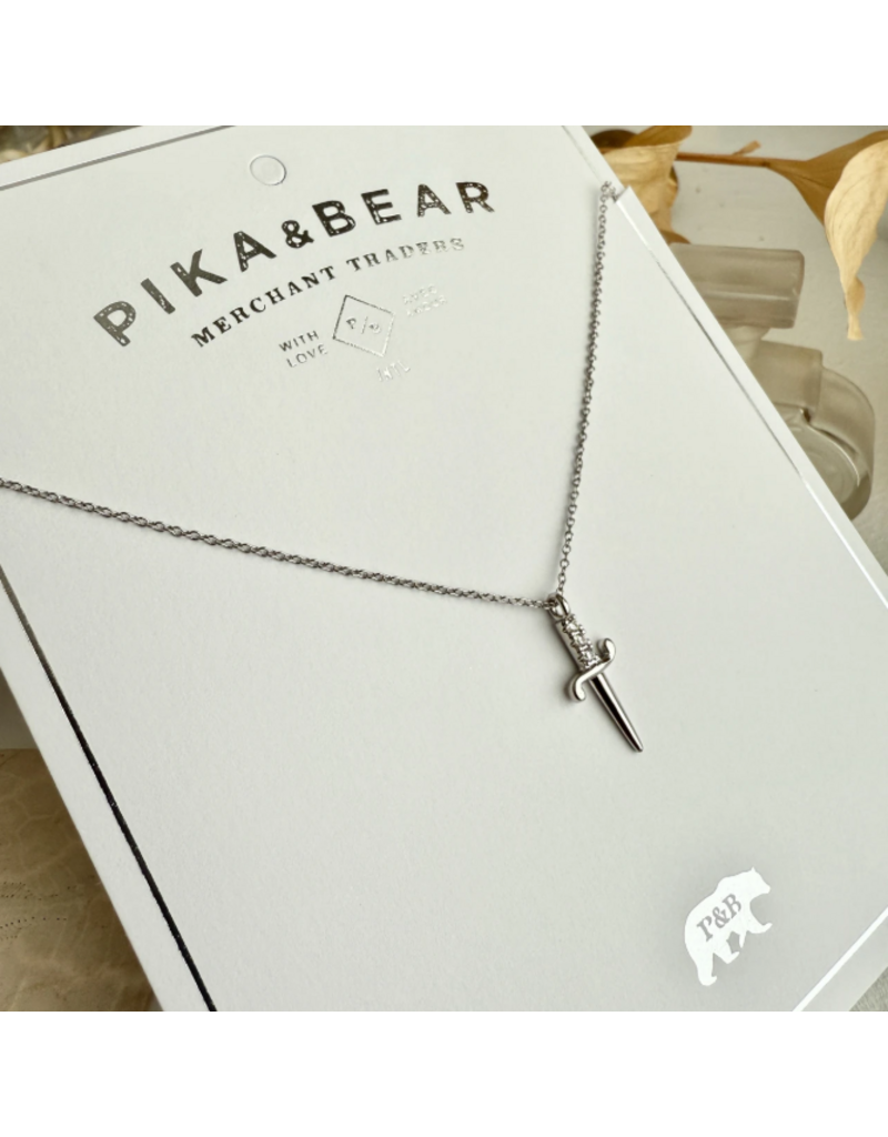 PIKA & BEAR BRUTE DAGGER CHARM NECKLACE