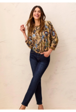TRIBAL SOPHIA CURVY STRAIGHT LEG JEANS - DEEP OCEAN