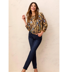 TRIBAL SOPHIA CURVY STRAIGHT LEG JEANS - DEEP OCEAN