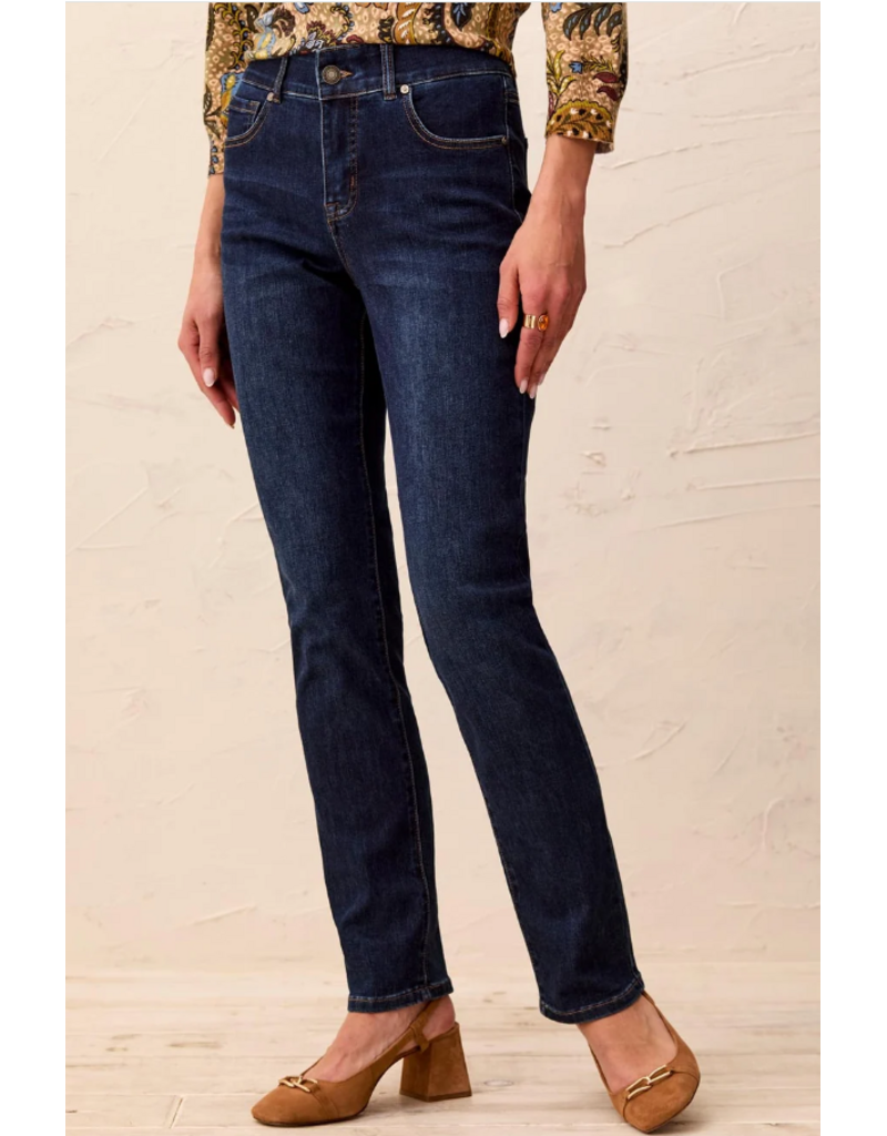 TRIBAL SOPHIA CURVY STRAIGHT LEG JEANS - DEEP OCEAN