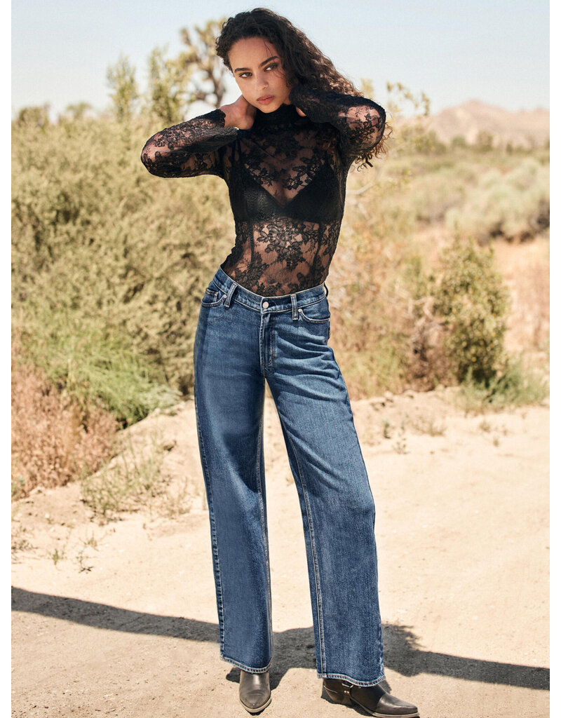 SILVER JEANS V FRONT WIDE LEG - ROOTED - 35 LEG