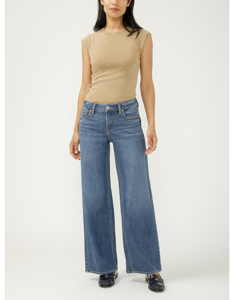 SILVER JEANS SUKI WIDE LEG - BROYDON - 31 LEG