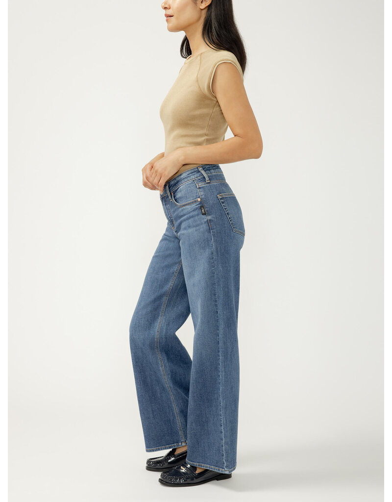 SILVER JEANS SUKI WIDE LEG - BROYDON - 33 LEG