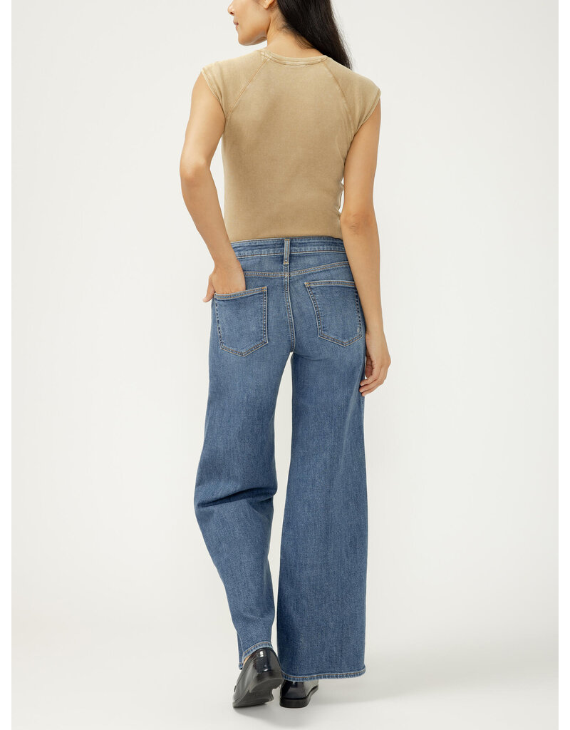 SILVER JEANS SUKI WIDE LEG - BROYDON - 33 LEG