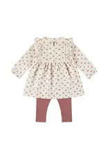 DIRKJE 2PC SET - FLORAL DRESS + LEGGINGS