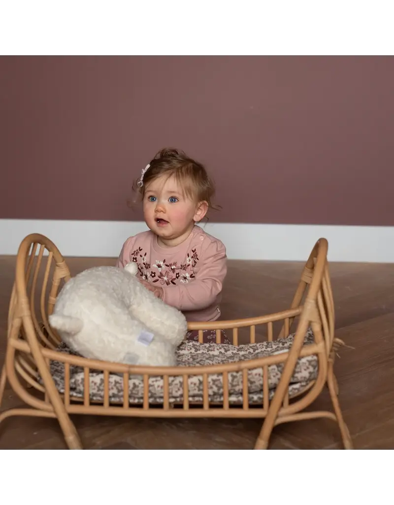 DIRKJE PINK SWEATER W/ FLORAL PRINT