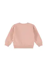 DIRKJE PINK SWEATER W/ FLORAL PRINT