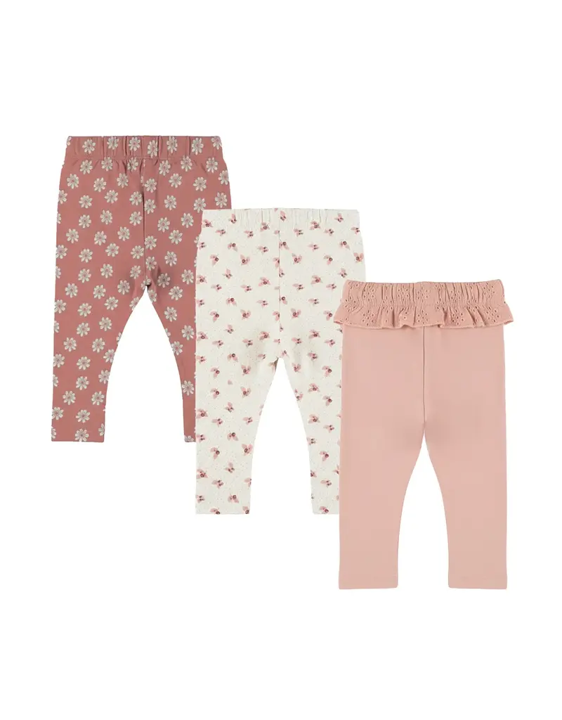 DIRKJE 3PC LEGGINGS - PINKS & FLORALS