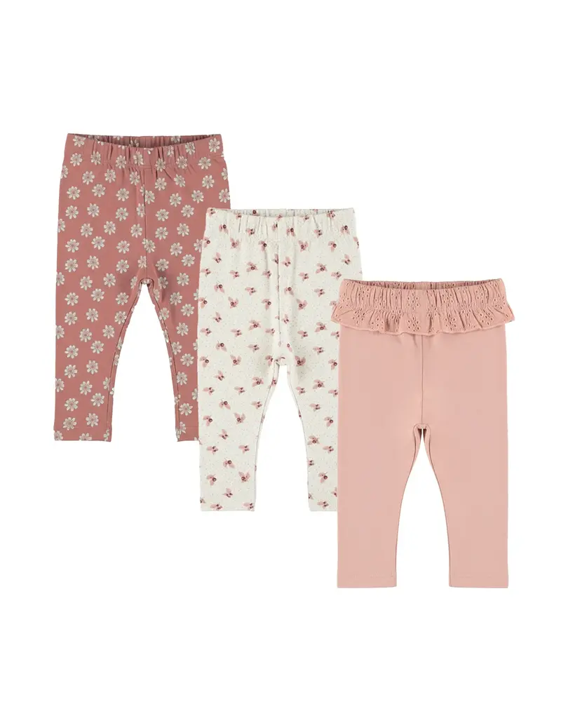 DIRKJE 3PC LEGGINGS - PINKS & FLORALS