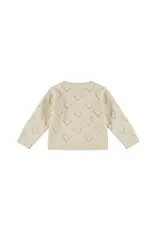DIRKJE KNIT CARDIGAN W/ HEARTS