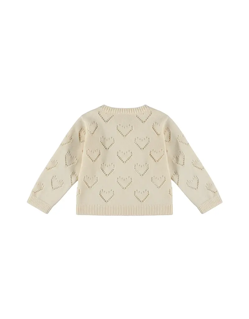 DIRKJE KNIT CARDIGAN W/ HEARTS