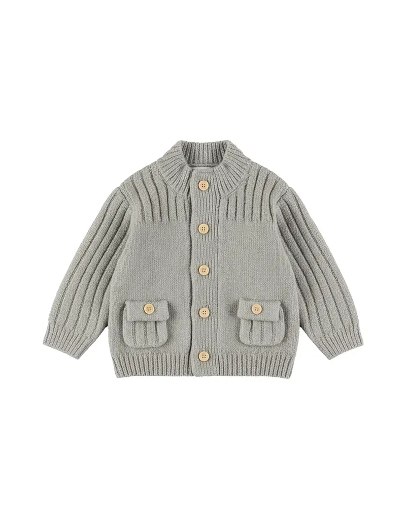DIRKJE KNITTED CARDIGAN - GREY