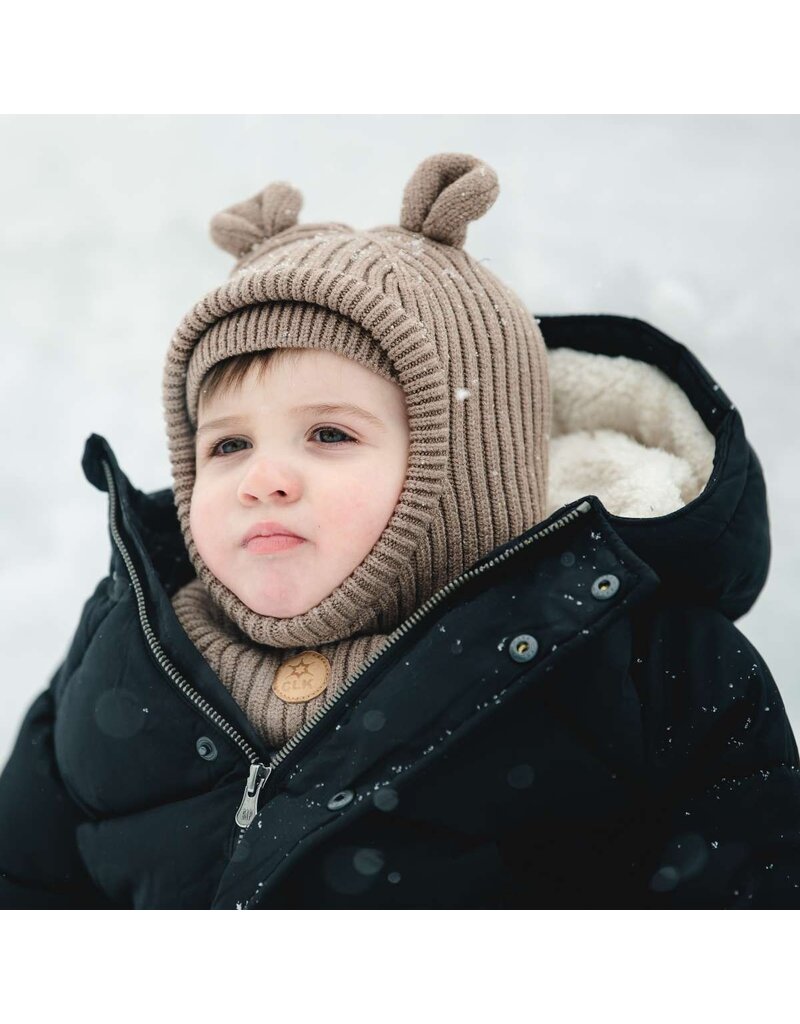 CALI KIDS KNIT BEAR BALACLAVA (9 - 24 MONTHS) (2605)