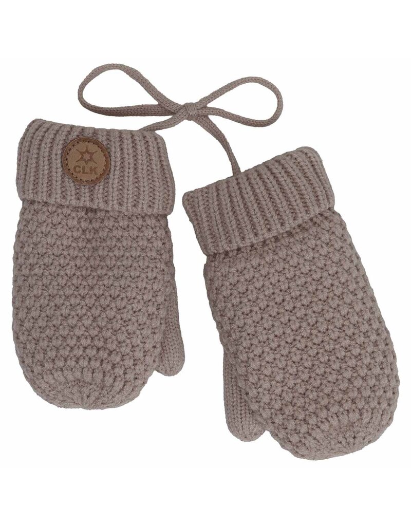 CALI KIDS KNIT MITTEN W. CORD  (0 - 9 MONTHS) (2670)
