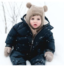 CALI KIDS KNIT MITTEN W. CORD  (0 - 9 MONTHS) (2650)