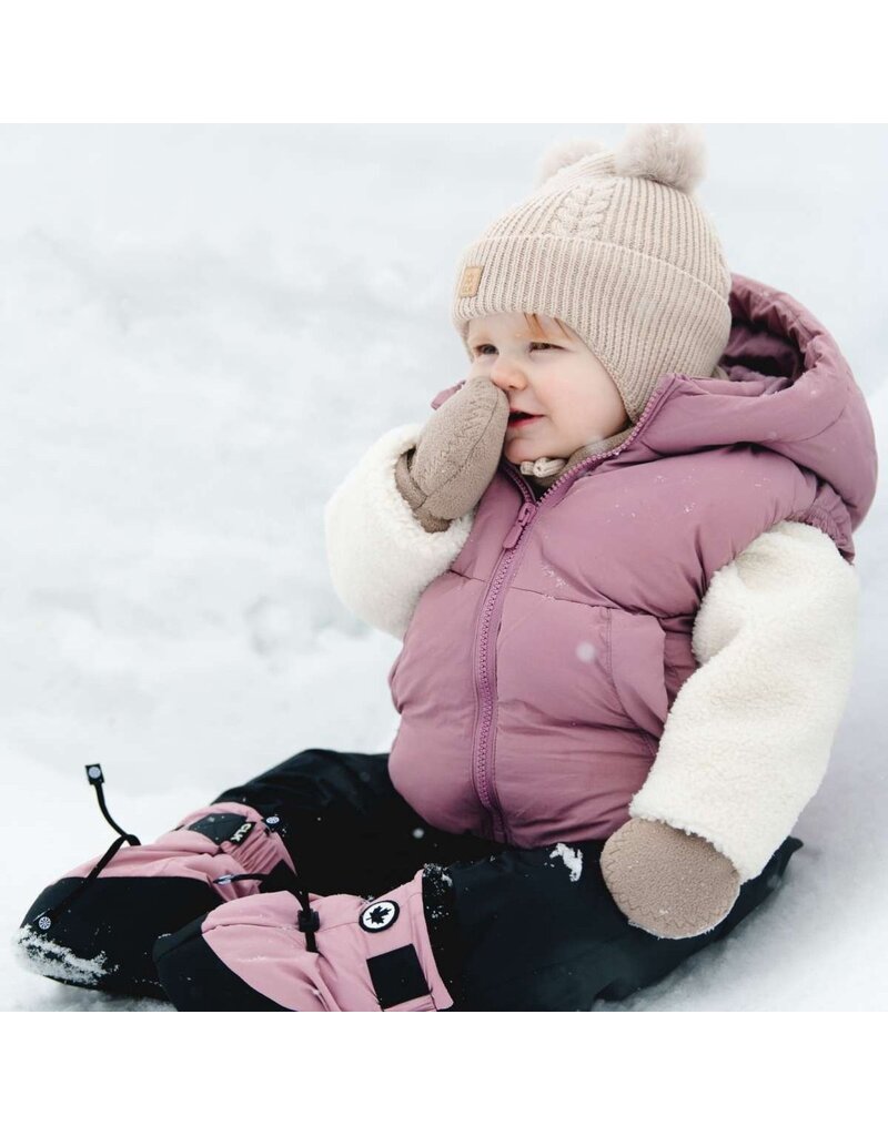 CALI KIDS KNIT 2 POM POM HAT (0 - 3 MONTH) (2600)
