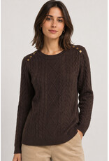 CABLE SWEATER - MOCHA