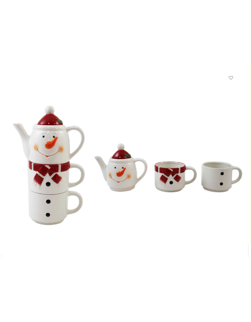SNOWMAN TEAPOT & MUG SET