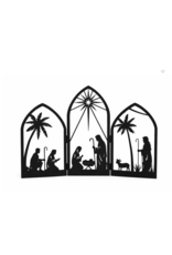 NATIVITY SCENE - METAL FOLD
